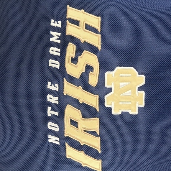 Adidas Notre Dame Universty embroidered blue & gold SM pullover colligate hoodie - Picture 6 of 7